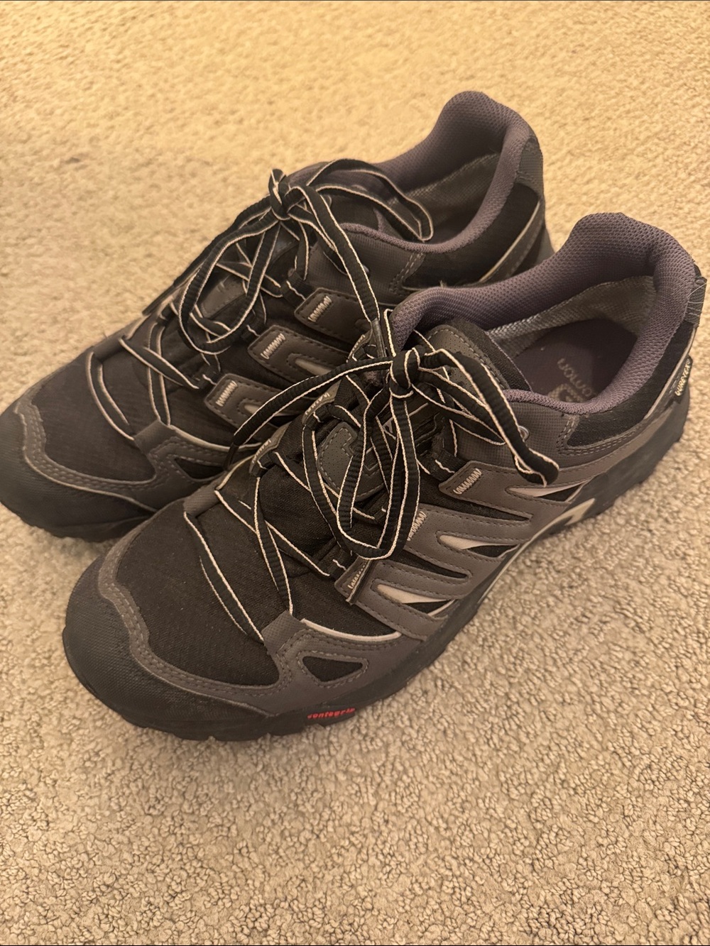 Salomon Black and Gray Trail Running Shoes